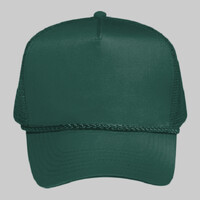 OTTO Cotton Blend Twill Five Panel Pro Mesh Back Trucker Hat